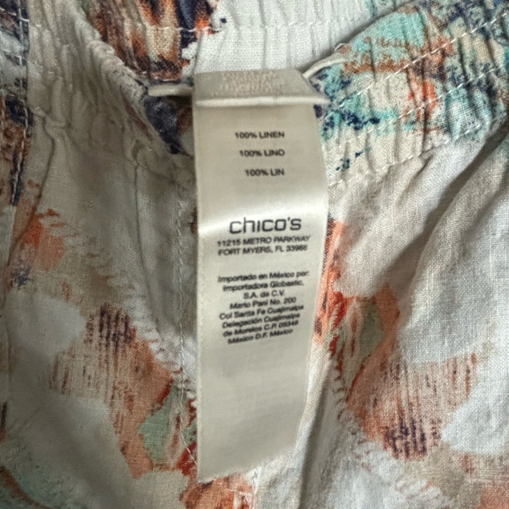 Chico's Multicolor Abstract Pants - Picture 3 of 3